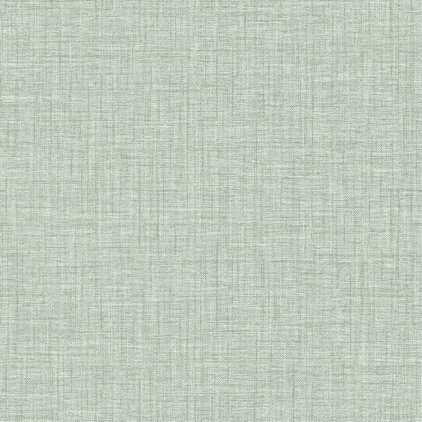 2975-26235 | Lanister Green Faux Linen Textured Wallpaper