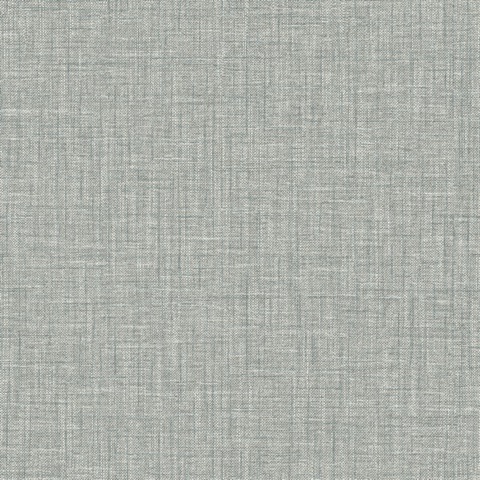 Scott Living Lanister Grey Faux Linen Textured Wallpaper