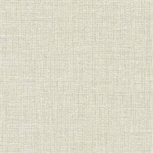 Scott Living Lanister Olive Faux Linen Textured Wallpaper