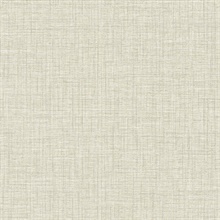 Scott Living Lanister Olive Faux Linen Textured Wallpaper