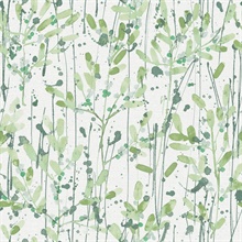 Scott Living Leandra Green Floral Trail Wallpaper