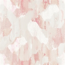 Scott Living Mahi Blush Textured Abstract Watercolor Wallpaper