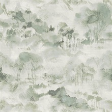 Scott Living Nara Sage Toile Silhouette Wallpaper