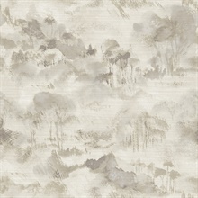 Scott Living Nara Taupe Toile Silhouette Wallpaper