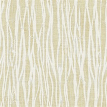 Scott Living Nazar Yellow Stripe on Textured Linen Wallpaper