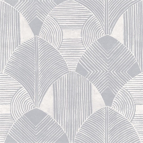 Scott Living Westport Pewter Geometric Non Woven Unpasted Wallpaper