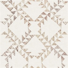 Scrap Quilt Brown Southwest Wallpaper