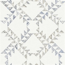 Scrap Quilt Denim Southwest Wallpaper