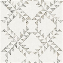 Scrap Quilt Grey Southwest Wallpaper