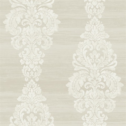 Scroll Damask Striped