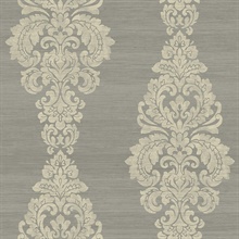 Scroll Damask Striped