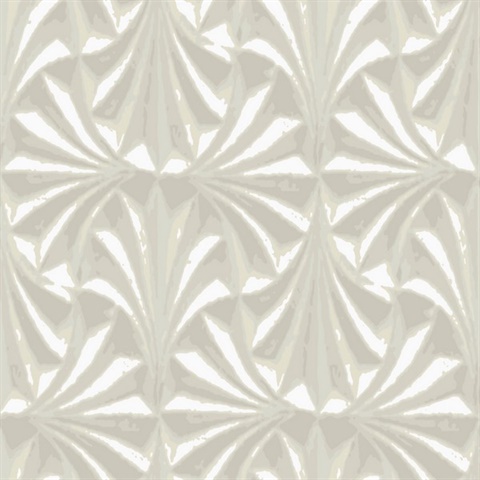 Sculpted Ivory Fans Wallpaper