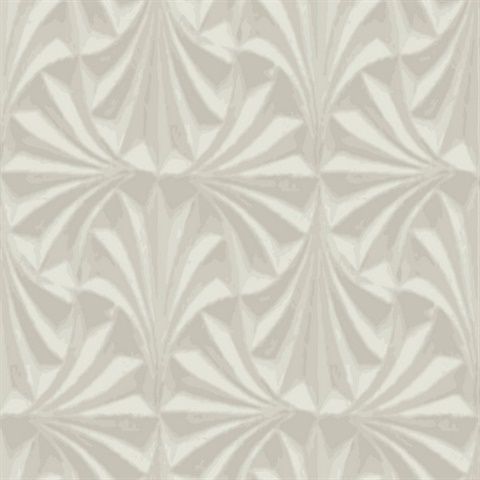 Sculpted Taupe Fans Wallpaper