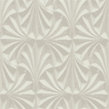 Sculpted Taupe Fans Wallpaper