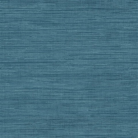 TRD23286 | Sea Grass Blue Faux Grasscloth Wallpaper |Wallpaper Bl