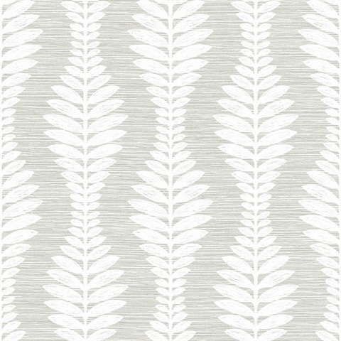 Sea Salt Carina Leaf Ogee Wallpaper