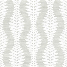 Sea Salt Carina Leaf Ogee Wallpaper