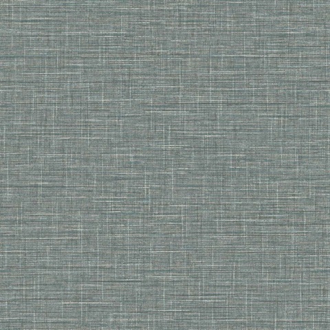 Seafoam Grasmere Crosshatch Tweed Weave Wallpaper