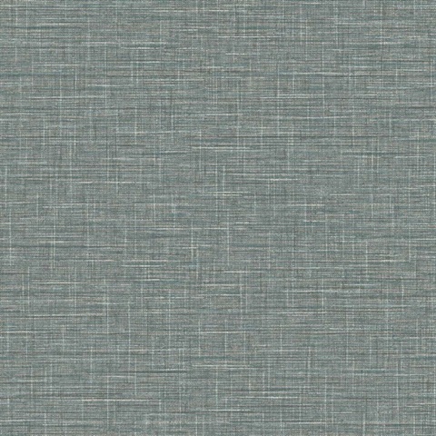 Seafoam Grasmere Crosshatch Tweed Weave Wallpaper