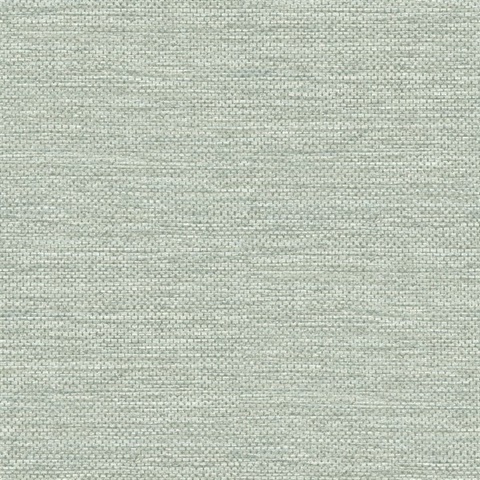 Seafoam Malin Faux Weave Wallpaper