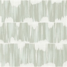 Seafoam Serendipity Coastal Wide Stripe Wallpaper