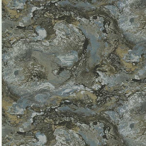 Seafoam Terrene Shimmer Marble Textured Wallpaper