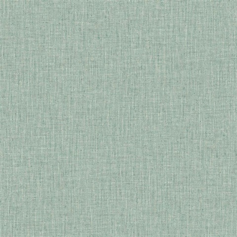Seafoam Tweed Woven Linen Wallpaper