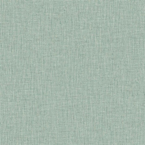 Seafoam Tweed Woven Linen Wallpaper