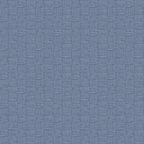 Seagrass Weave 54 Carolina Blue Commercial Wallpaper