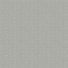 Seagrass Weave 54 French Grey Commercial Wallpaper