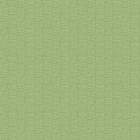 Seagrass Weave 54 Verde Commercial Wallpaper