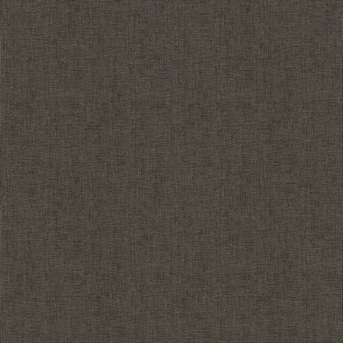 Seaton Black Linen Textured Wallpaper