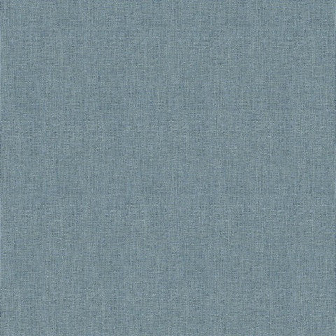 Seaton Teal Linen Textured Wallpaper