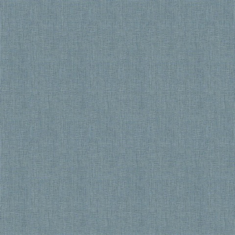 Seaton Teal Linen Textured Wallpaper