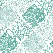 Seaweed Botanical Seaglass Peel and Stick Wallpaper