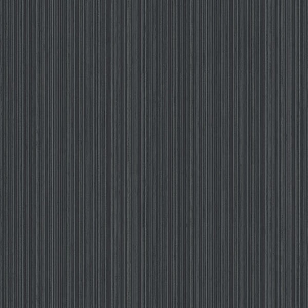 2927 Sebasco Black Vertical Pinstripe Textured Wallpaper