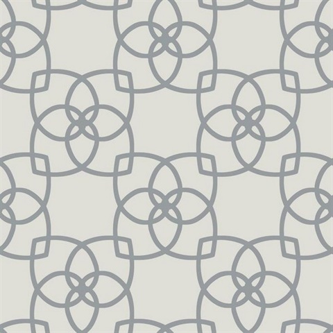 Grey & Silver Serendipity Geometric Intersecting Links