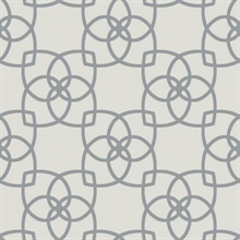 Grey & Silver Serendipity Geometric Intersecting Links