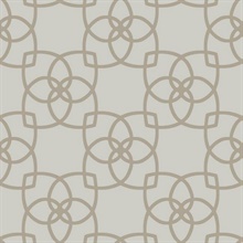 Taupe & Gold Serendipity Geometric Intersecting Links
