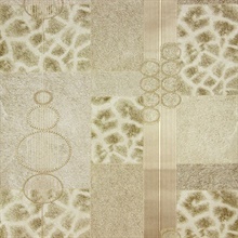 Serengeti Beige Patchwork Wallpaper