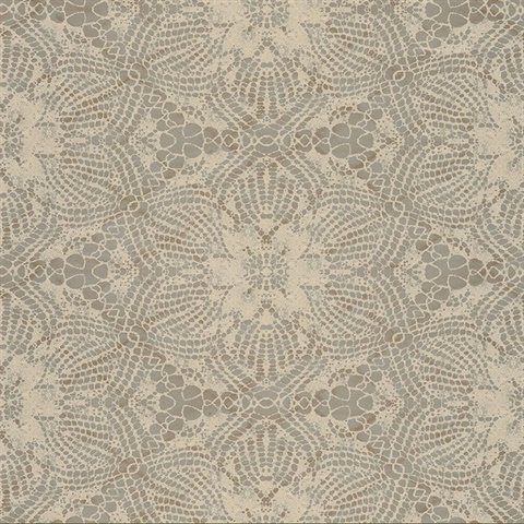 Seychelles Gold Medallion Wallpaper