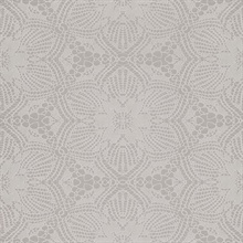 Seychelles Grey Medallion Wallpaper