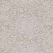 Seychelles Grey Medallion Wallpaper