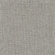Shale Rugged Crosshatch Woven Linen Wallpaper