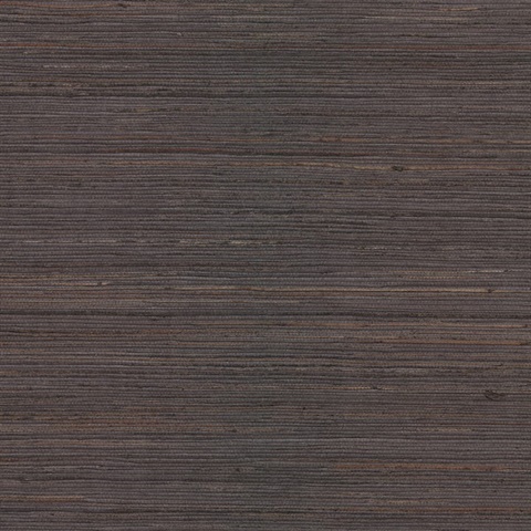 Shandong Charcoal Grasscloth Wallpaper