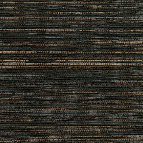 Shandong Charcoal Grey Ramie Grasscloth Wallpaper