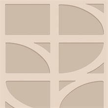 Shapes Blush Curved Trellis Wallpaper