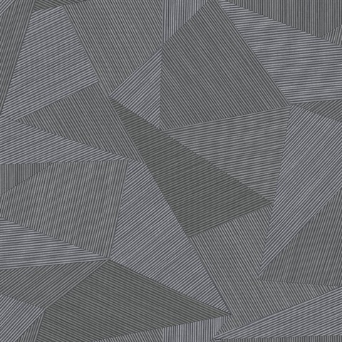 Sharkey Raw Textured Geometric Iron Wallpaper
