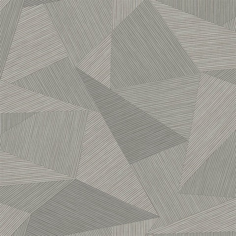 Sharkey Silver Gray Textured Geometric  Wallpaper