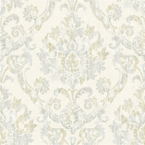 Shasta Grey Damask